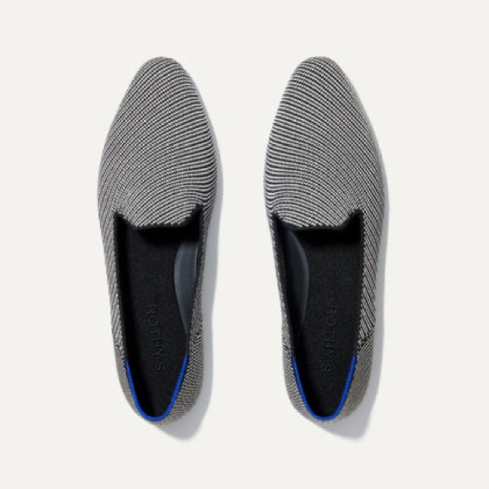 NWOT Rothy's The Almond Loafer Black Twill